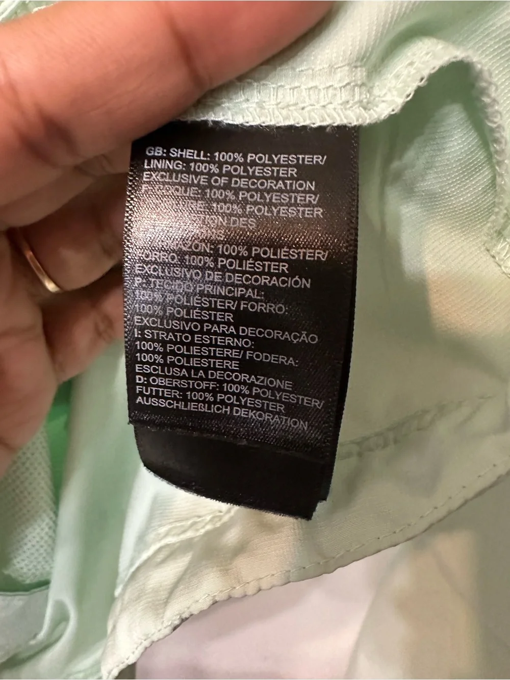 The North Face WindWall Women's Hooded Full Zip Windbreaker Jacket Green L - Picture 10 of 11